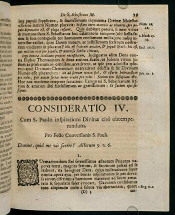 29-38, CONSIDERATIO IV. Cum S. Paulo inspirationi Divinae citò obtemperandum.