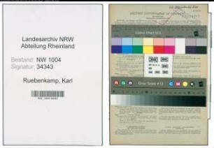 Entnazifizierung Karl Ruebenkamp , geb. 18.02.1897 (Anstreicher)