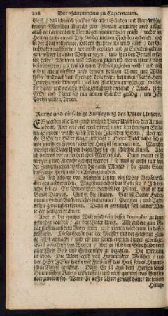 X. Kurtze und einfältige Außlegung des Vater Unsers.