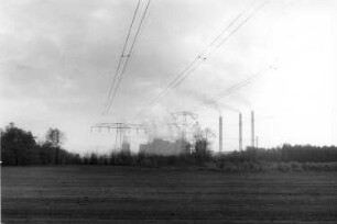 Boxberg/O.L.-Bärwalde. Blick zum Kraftwerk Boxberg