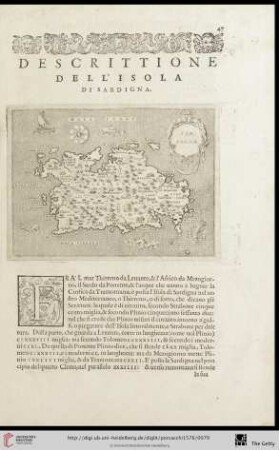 Descrittione dell‘ Isola di Sardigna