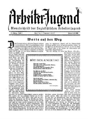 19: Arbeiter-Jugend - 19.1927