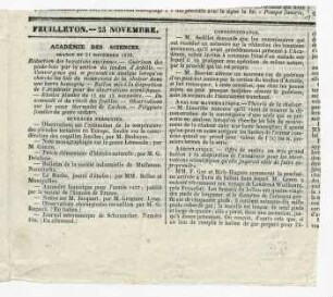 Zeitungsausschnitt zu versteinerten Korallen.