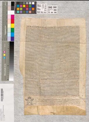 Notariatsinstrument über die kaiserliche Ernennung des Osnabrücker Klerikers Hodtfilter zum Canonikus am Mindener Dom.