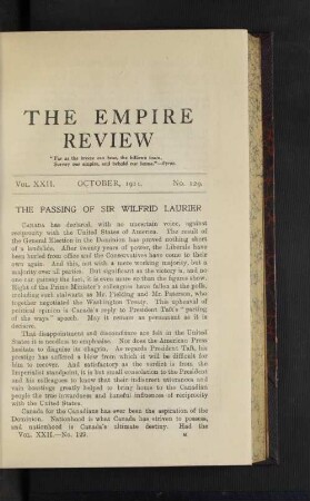 Vol. 22. October, 1911. No, 129.