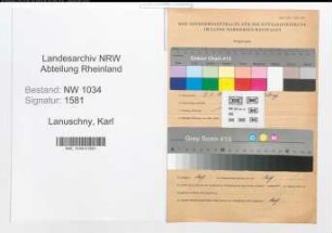 Entnazifizierung Karl Lanuschny , geb. 03.05.1911 (Major)