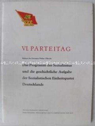 Dokumentation zum VI. Parteitag der SED (Referat von Walter Ulbricht, Teil 1)