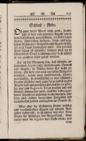 Schluß-Rede.