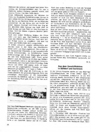Aus dem Geschäftsleben in Sülldorf und Iserbrook