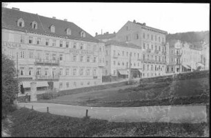 Marienbad. Hotel Klinger und Stephanstraße