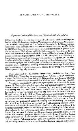 Urkundenbuch des Klosters Scharnebeck, bearbeitet von Dieter Brosius, (Quellen und Untersuchungen zurt Geschichte Niedersachsens im Mittelalter, 1) : Hildesheim, Lax, 1979