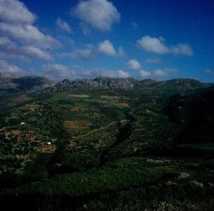 Praisós. Ausblick vom Akropolis-Hügel nach Norden