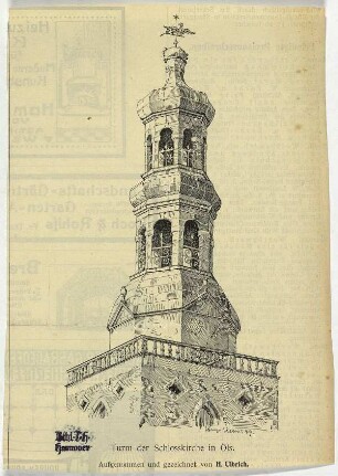Schlosskirche in Öls, Turm