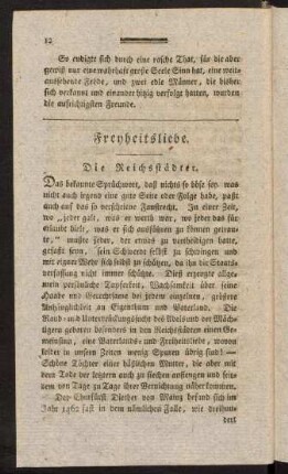 12-23, Freiheitsliebe. - Edelmuth.