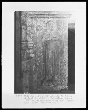 Grabstein des Johann von Falkenstein (gestorben 1348)