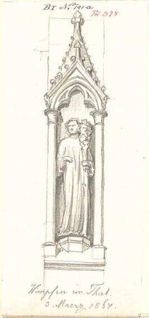 Walther, Conradin; u. a. Italien; Sammlung Conradin Walther: Band I, Nr. 138b - 192 (fol. 300 - 378) - Wimpfen im Thal (Ansicht)