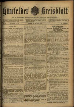 Ausgabe vom Dienstag, den 05. März 1918.
