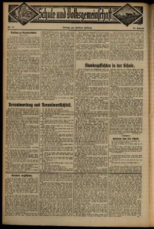 Vierte Ausgabe vom Sonntag, den 18. Januar 1931.