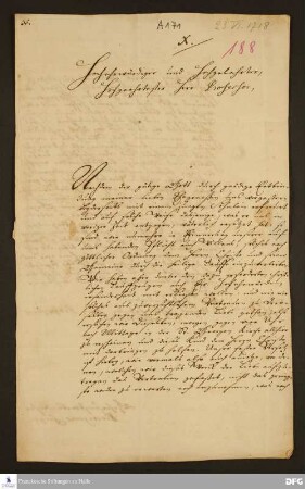 Brief von Hieronymus Freyer an August Hermann Francke.