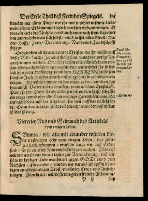 Viererley Nutz und Gebrauch deß Artickels vom ewigen Leben.