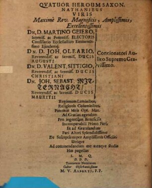 Munificentia divina in N. T. : ... ex Joel. II, 28. 29. ad disputandum ... proposita
