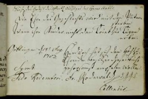 Friedrich Rodewald. Göttingen, 19.8.1753.