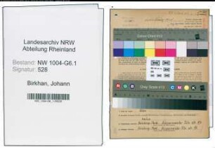 Entnazifizierung Johann Birkhan , geb. 28.02.1901 (Werkmeister)
