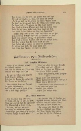 Hoffmann von Fallersleben (1798-1874)