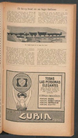El ferry-boat en un lago italiano