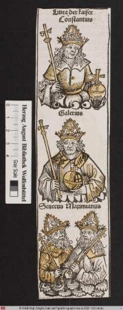 Linea der Kaiser; Constantius, Galerius, Severus, Maximianus.
