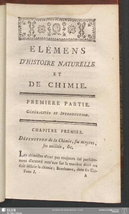 Premiere Partie. Généralités Et Introduction