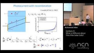 Solar Cells Lecture 4: What is Different about Thin-Film Solar Cells?