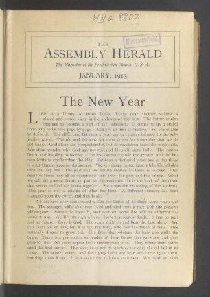 January, 1913