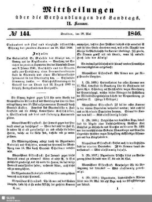 144. Sitzung