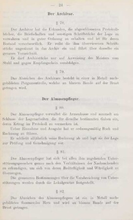 Der Archivar.