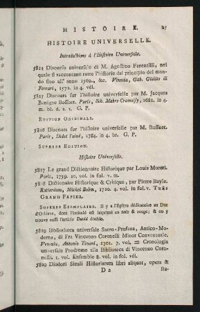 27-65, Histoire Universelle - Histoire Ecclésiastique