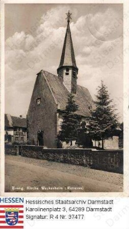 Weckesheim in der Wetterau, Evangelische Kirche / Außenansicht