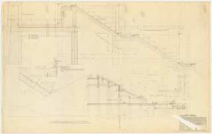 Reichssportfeld (Olympia-Stadion), Berlin Langemarckhalle: Schnitt 1:100, Schnitt 1:10, Detail 1:10, 2 Details 1:5