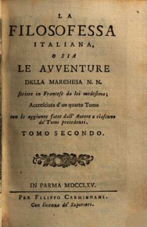La filosofessa italiana, 2