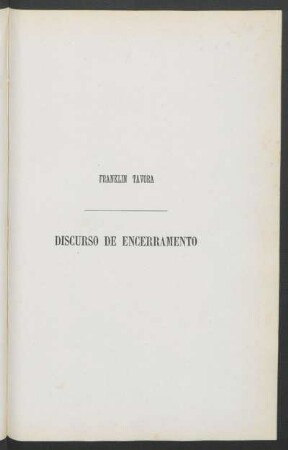Discurso de encerramento