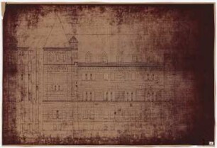 Königliches Residenzschloss Posen, Posen: Ansicht Westseite Ringstraße 1:50