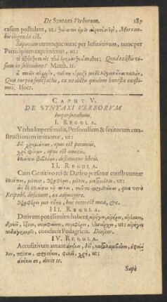 Caput V. De Syntaxi Verborum Impersonalium