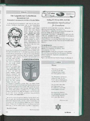 Ein Langenhorner Leckerbissen besonderer Art Präsentiert von unserem Archivar Erwin Möller