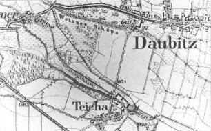 Rietschen-Daubitz. Meßtischblatt, Sekt. Mücka, 1887