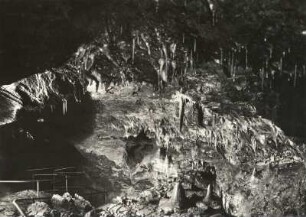 Vogtland. Syrauer Höhle. Tropfsteingebilde, sogen. "Schatzkammer"