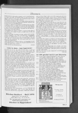 Lieber Dr. Wirth - liebes Eppendorfer!