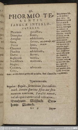 Phormio Terentii