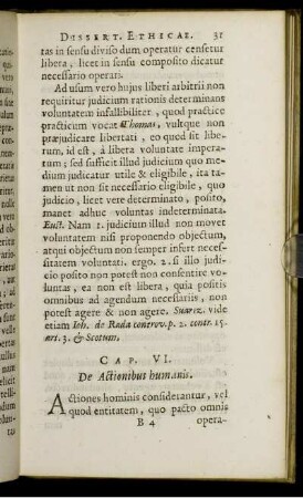 Cap. VI. De Actionibus humanis.