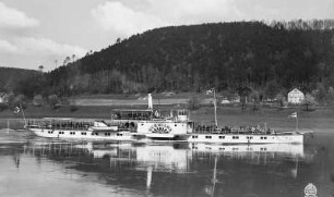 Sächsische Schweiz. Personen-Seitenraddampfer "Schmilka" (1897, Werft Blasewitz)