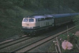 Schnelldorf Lok 218 423 D UIC-X-Wagen